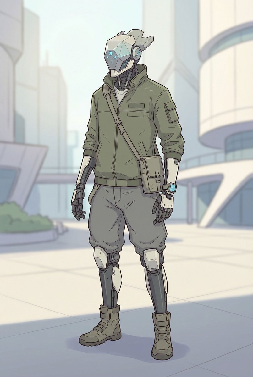 遊戲素材 - 城市生活用人形機甲生成器 示例 2