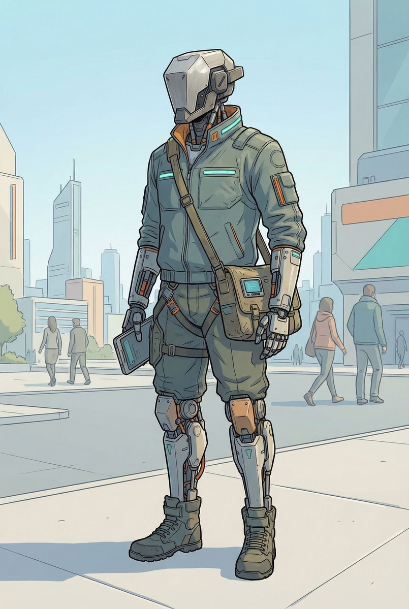 遊戲素材 - 城市生活用人形機甲生成器 示例 3